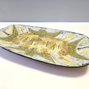 Grand panneau mural artistique ou pièce maîtresse en faïence, Italie