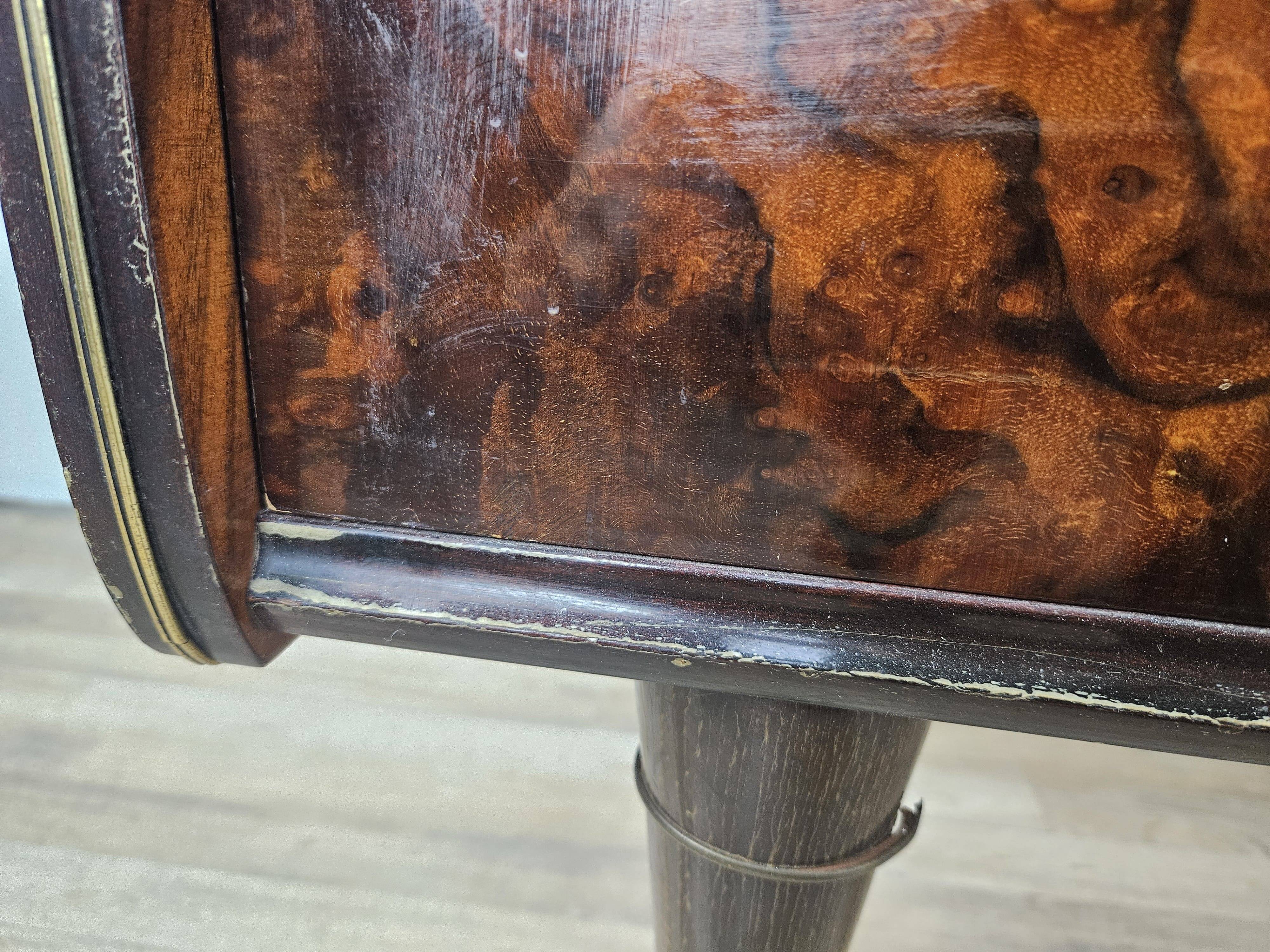 Mid Century 70's Chest of Drawers with Glass Top
