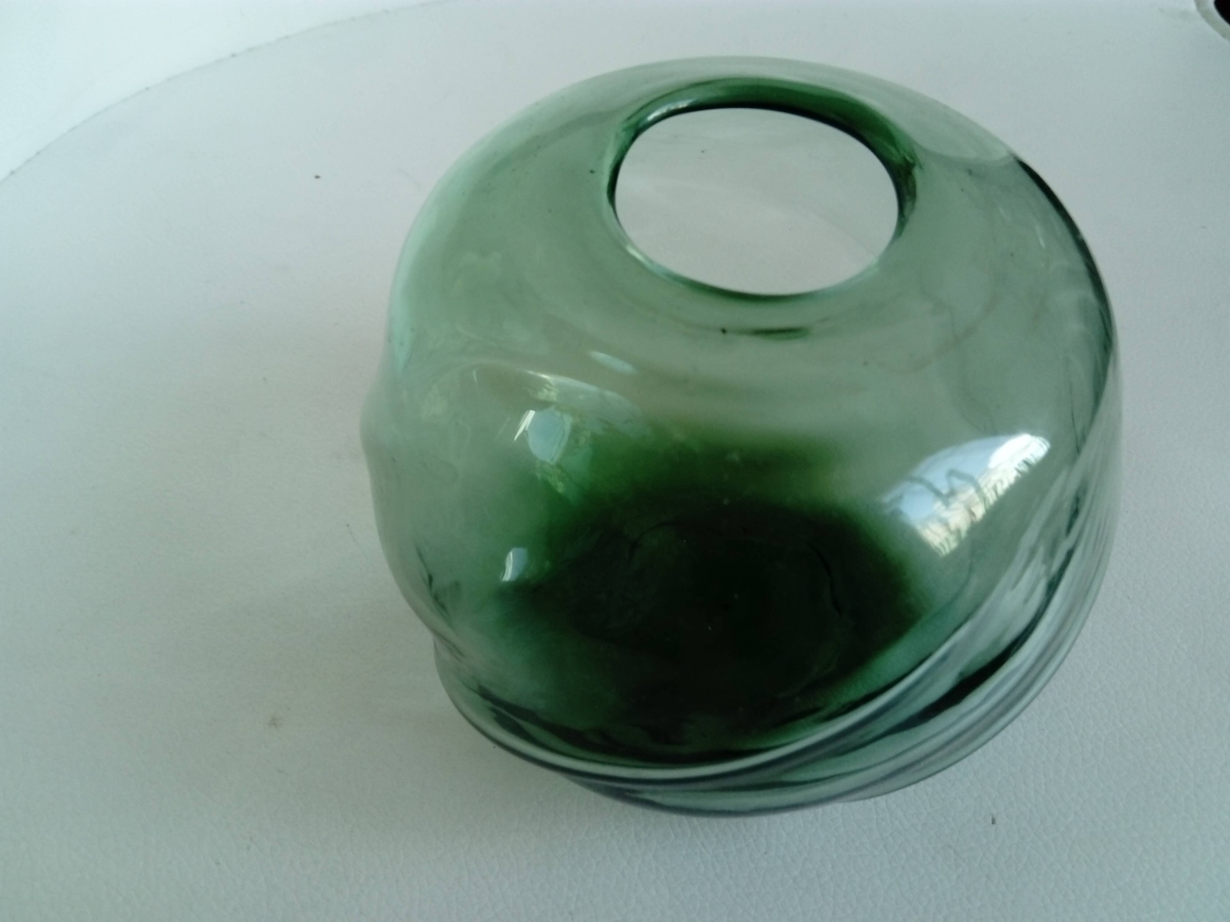 free form glass ball vase