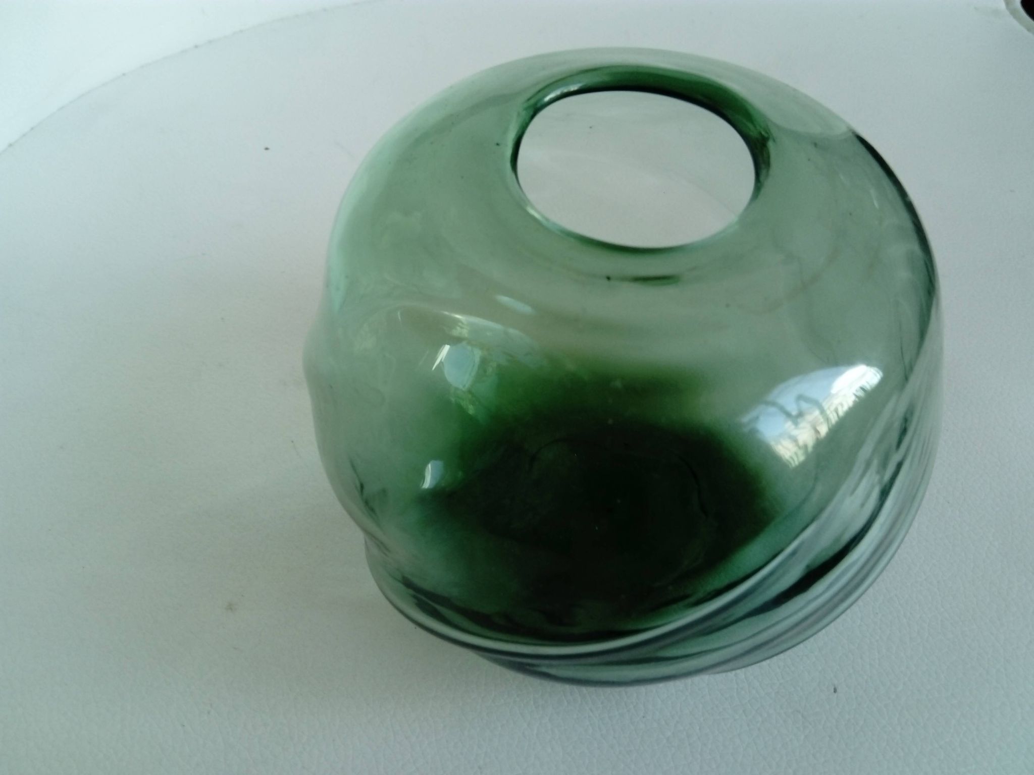 free form glass ball vase
