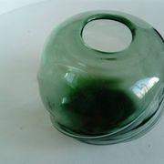 free form glass ball vase