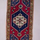 Small Vintage Turkish Rug 95x55 cm, Short Runner, Tribal, Shabby Chic