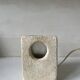 Brutalist stone sculpture lamp