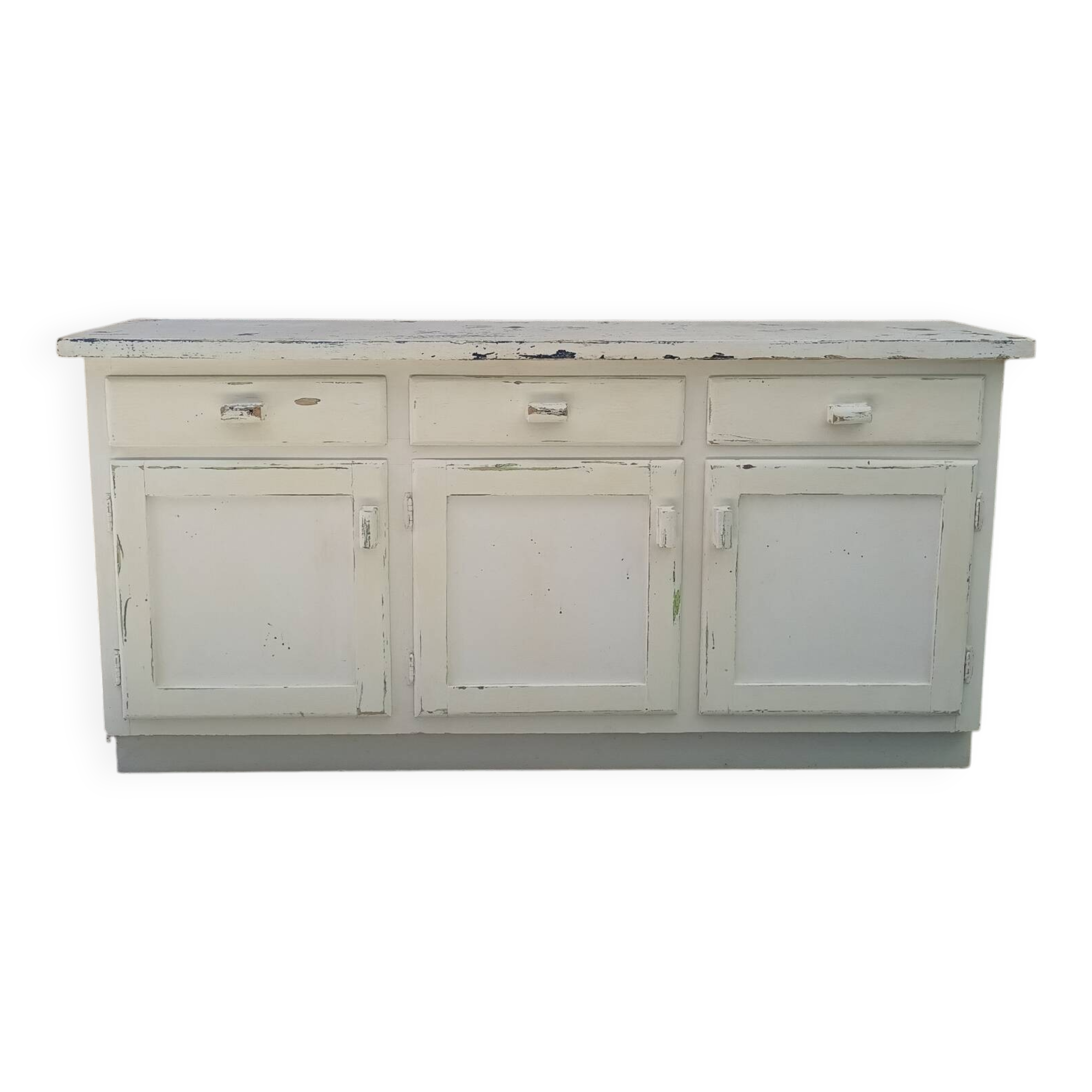 Rustic antique patinated sideboard