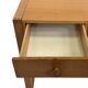 Vintage compact desk pinewood 70s design with wooden joints