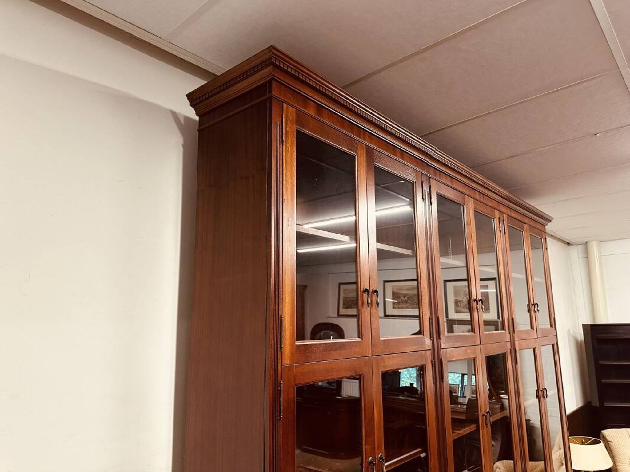 Classic English Mahogany Library Cabinet