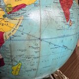 Globe terrestre lumineux en verre 50’s/60’s