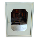 Sheet metal bathroom cabinet with mirror