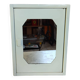 Sheet metal bathroom cabinet with mirror