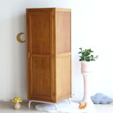 Armoire vestiaire d'internat vintage en chêne revisité