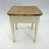 1950's Wooden Stool with Storage Space
