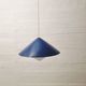 "Kuli" blue and white ceiling lamp 1960s - Svea Winkler Orno Finland | Vintage design lamps