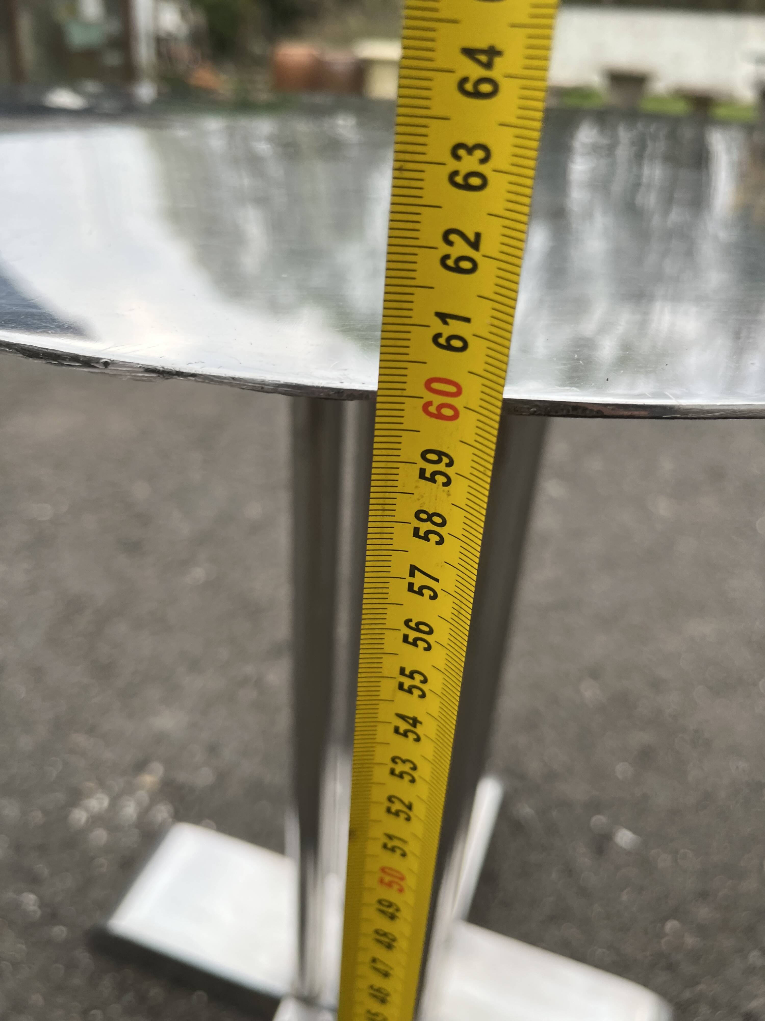 Modern round metal side table