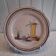 Plate dish with scalloped edges in Nevers earthenware in good condition from the 18th century.