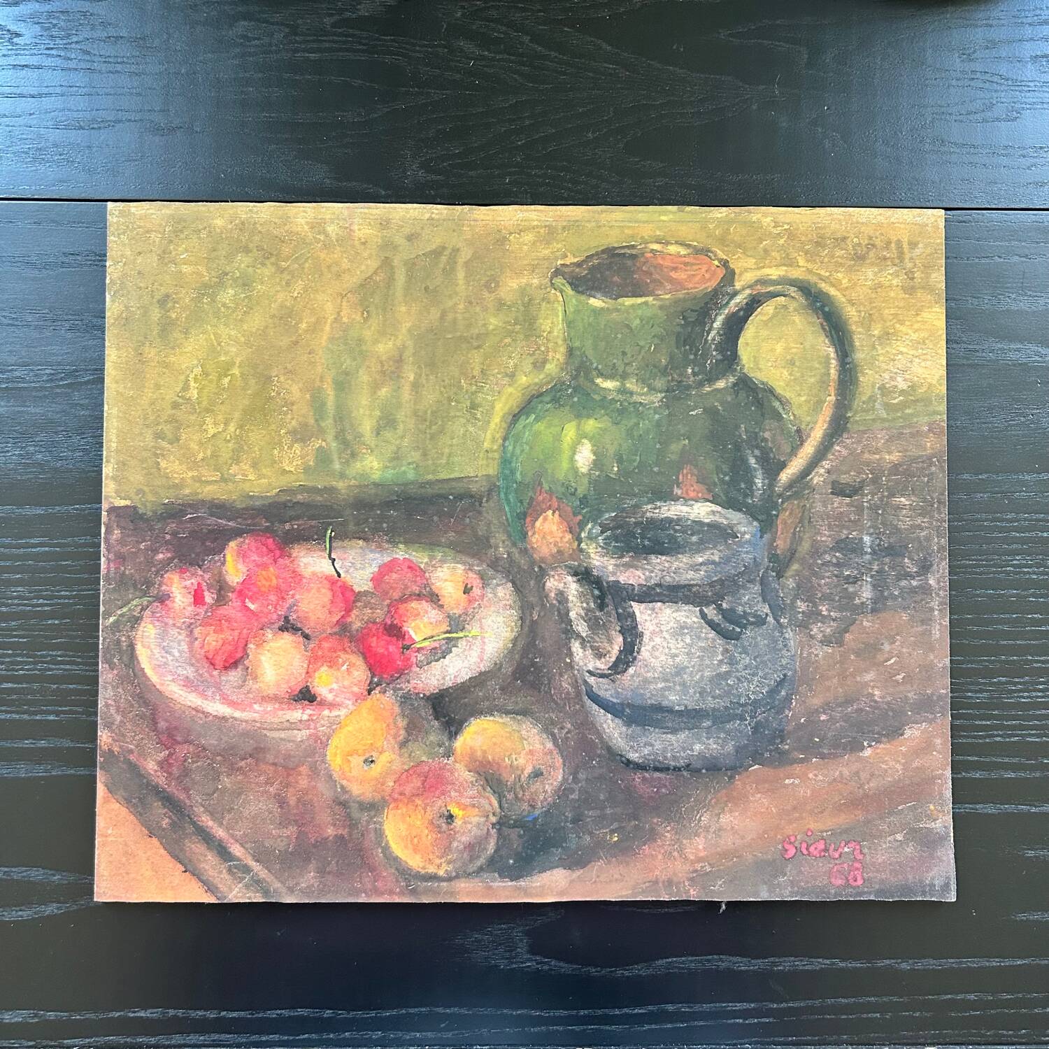 Autumn still life painting
