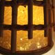 Pair of vintage bamboo bedside lamps