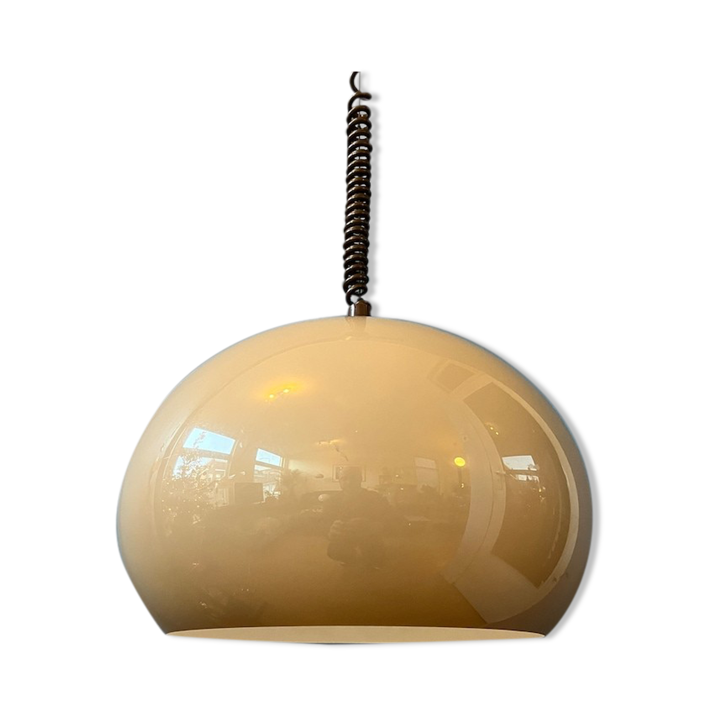 Space age mushroom suspension lamp by Dijkstra