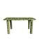 Flowered velvet bench