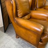 Pair of club armchairs