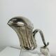 Silver-plated wine carafe jug, duck