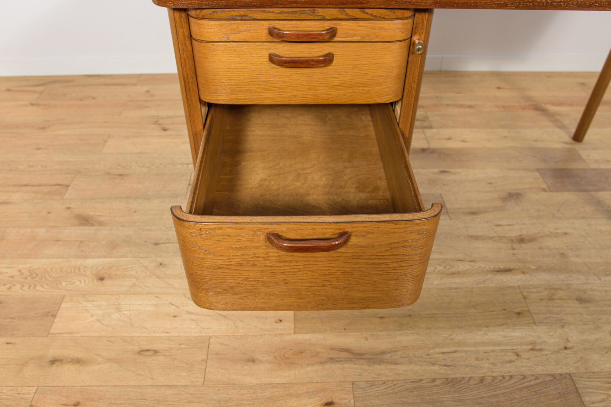 Art Deco Oak Desk by Gunnar Ericsson for Åtvidaberg / Facit AB, Sweden, 1950s