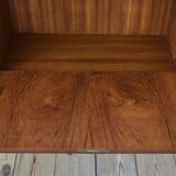 Mid-Century Danish Executive Teak Floating Desk, 1960s.