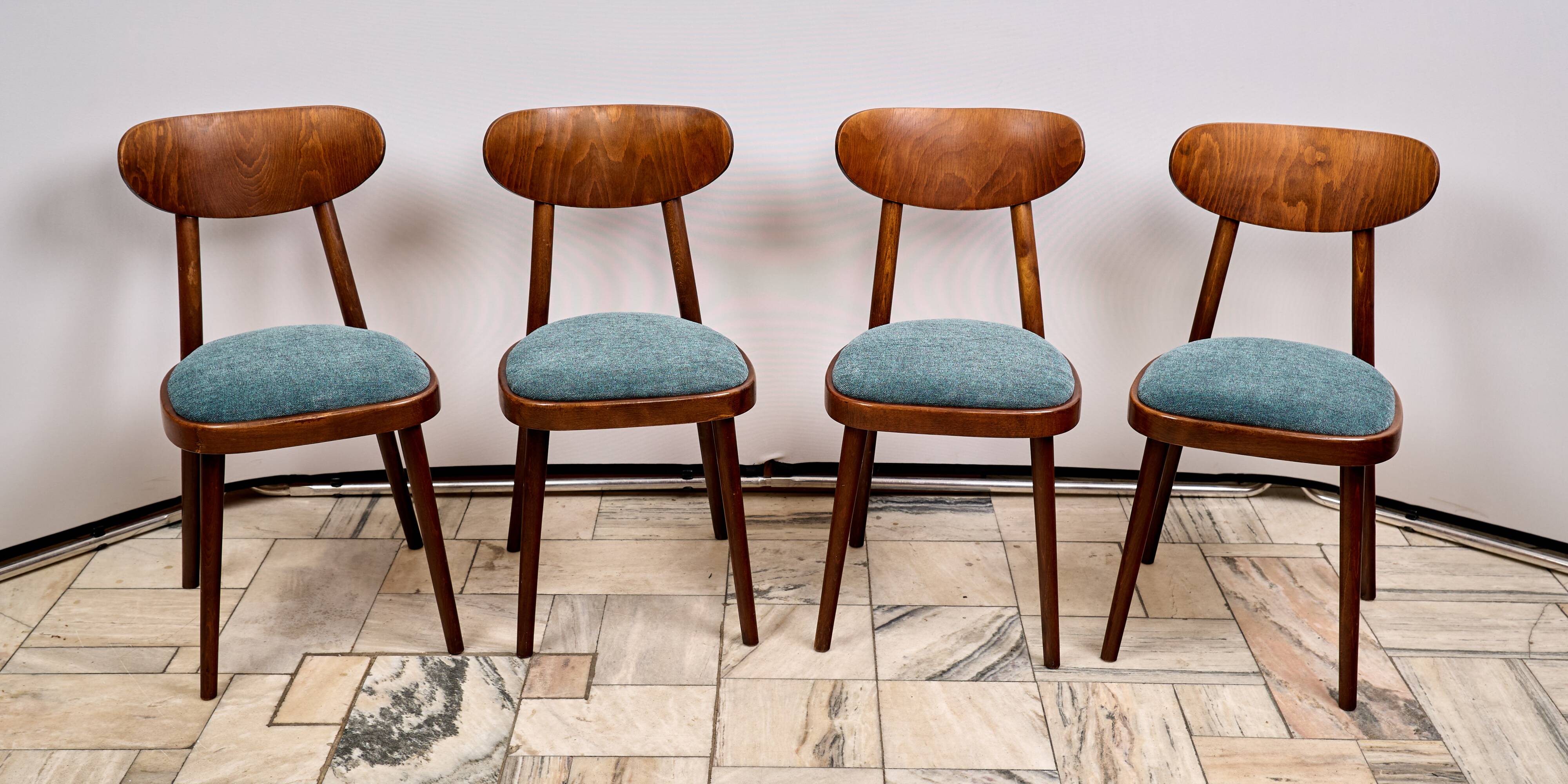 Set of 4 Dining Chairs, TON, 1960s, Czechoslovakia
