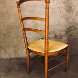 Chaise ancienne dite « coin du feu ou nourrice »