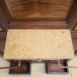 Art Deco Coat Rack in Walnut Burl