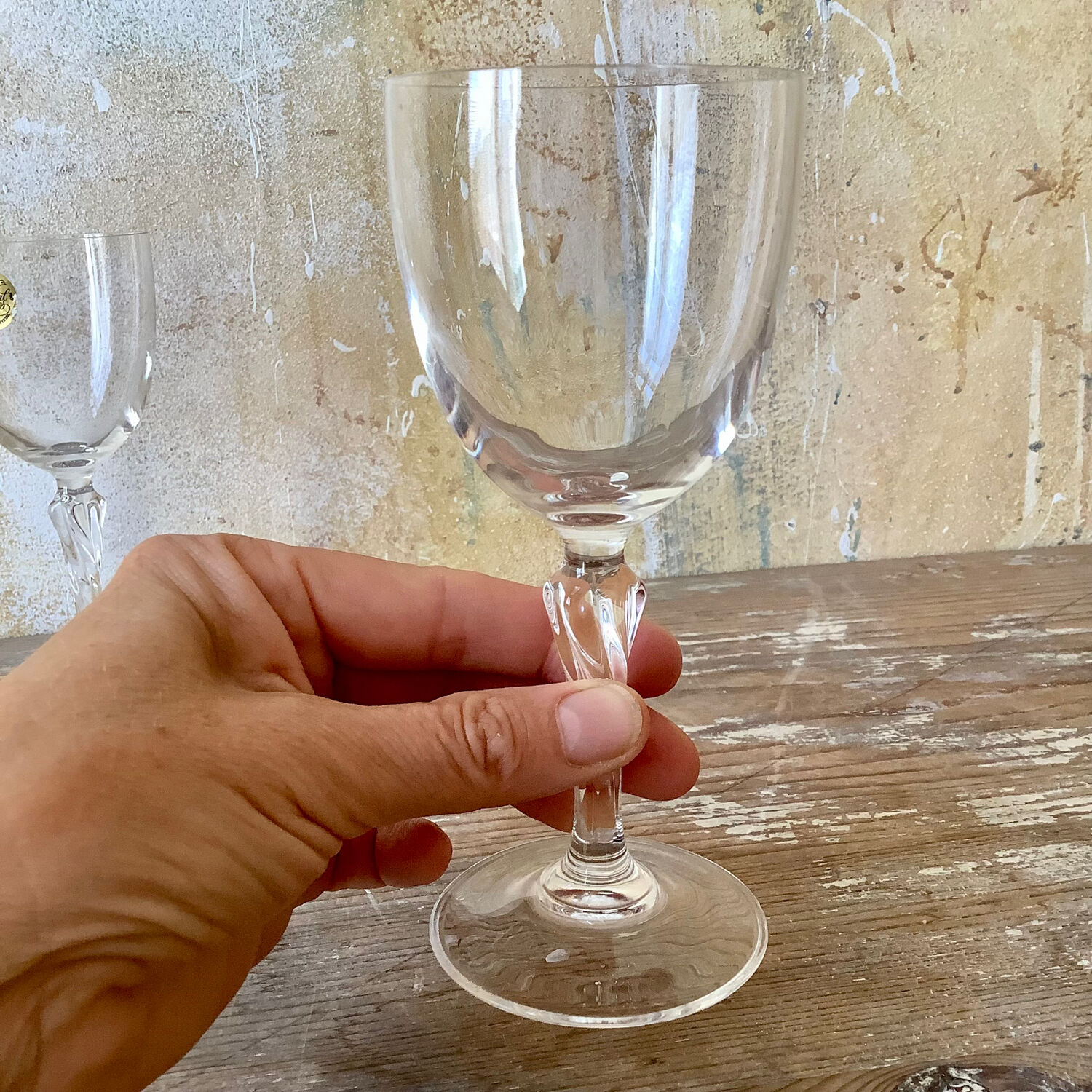 3 crystal glasses of arques