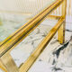 Coffee table with 2 brass and glass tops signed Pierre Vandel Paris, circa 70s.