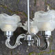 Suspension chrome chandelier and Murano glass paste, 20s / 30s.