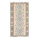 1970s Vintage Turkish Oushak Handmade Wool Cotton Pink Runner Rug 93x176
