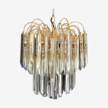 Venini chandelier model palm structure gold