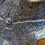 Assiette plat en forme d'étoile de mer bleu en céramique