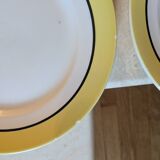 Six vintage dinner plates