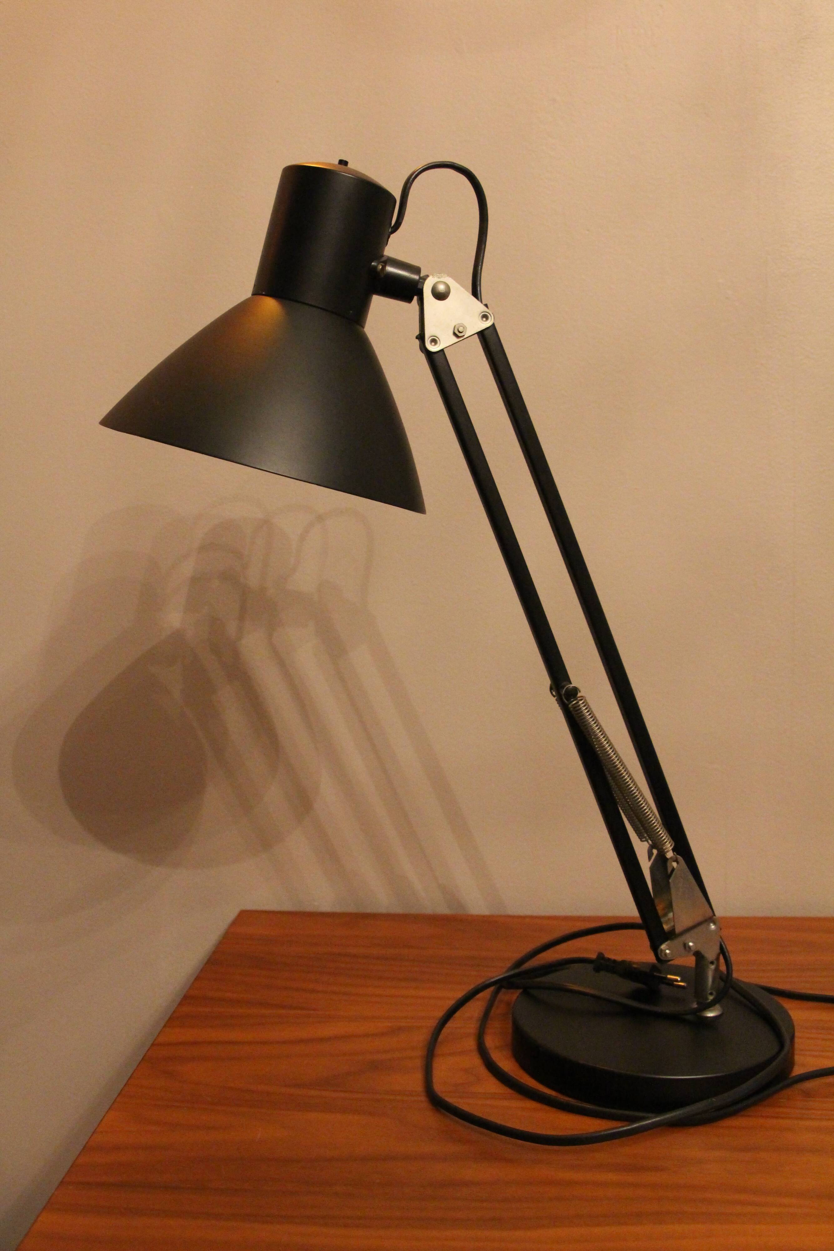 Black architect lamp made in DDR 70's