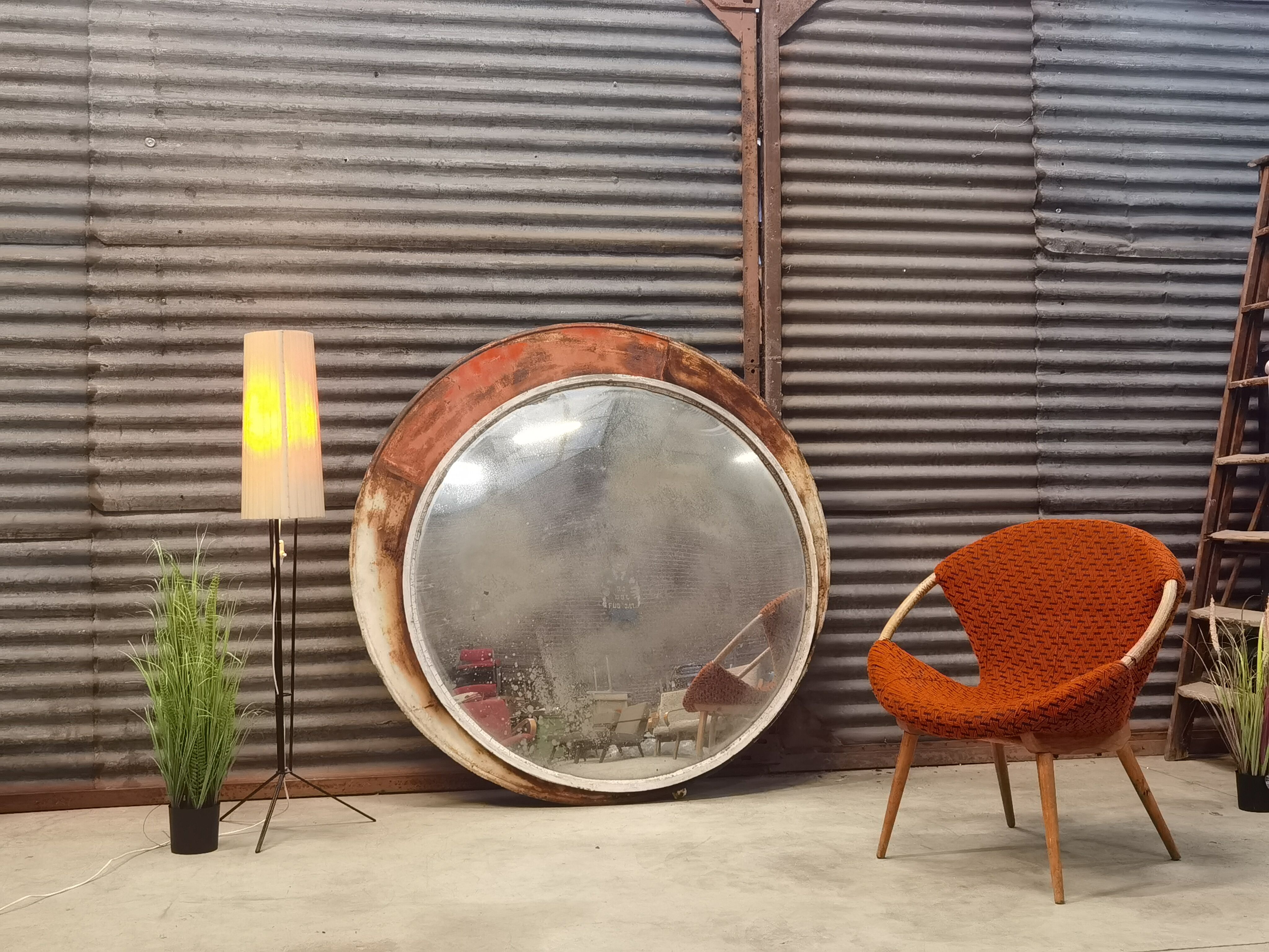 Industrial Convex Mirror Czech Republic 1960