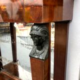 Console in mahogany and marble "Return from Egypt". Empire, nineteenth century