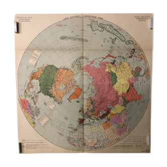 Map of the world map old policy northern hemisphere