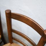 Antique mulched wooden country chair