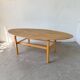Oval coffee table beech 1980 Aalto Ikea