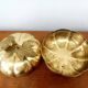 Brass pumpkin box Italy 1970 vintage