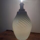 Striated Murano glass lamp, 1970s