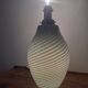 Murano glass lamp with ribbed pattern, 1970s