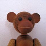 Figurine de singe en teck Danemark 1970