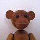 Teak monkey figurine Denmark 1970. no 2