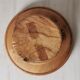 Compotier elm carved wood