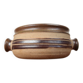 Large studio pottery bowl in modern Danish mid-century style by Tue Poulsen for Tue Keramik, 1960s.