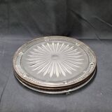 Verlys Art Deco glass and silver coaster